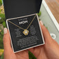 Mom - You're The World - Love Knot Necklace From Daughter