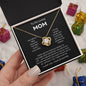 Mom - You're The World - Love Knot Necklace From Daughter