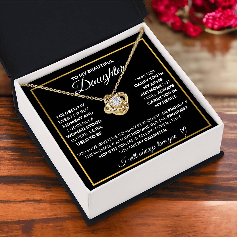 To My Beautiful Daughter | Forever in My Heart Necklace