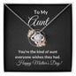 To My Aunt | Happy Mother's Day | Love Knot Necklace