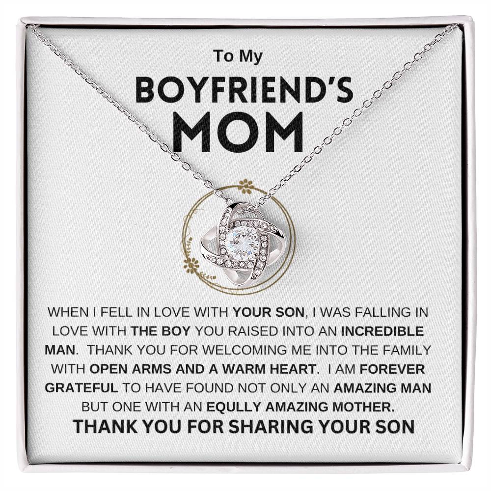 To My Boyfriend's Mom | Love Knot Necklace | Mother's Day Gift