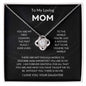 Mom - You're The World - Love Knot Necklace From Daughter