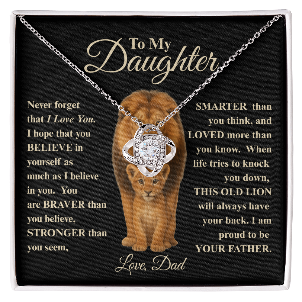 To My Daughter | This Old Lion Necklace, A Heartfelt Gift from Dad