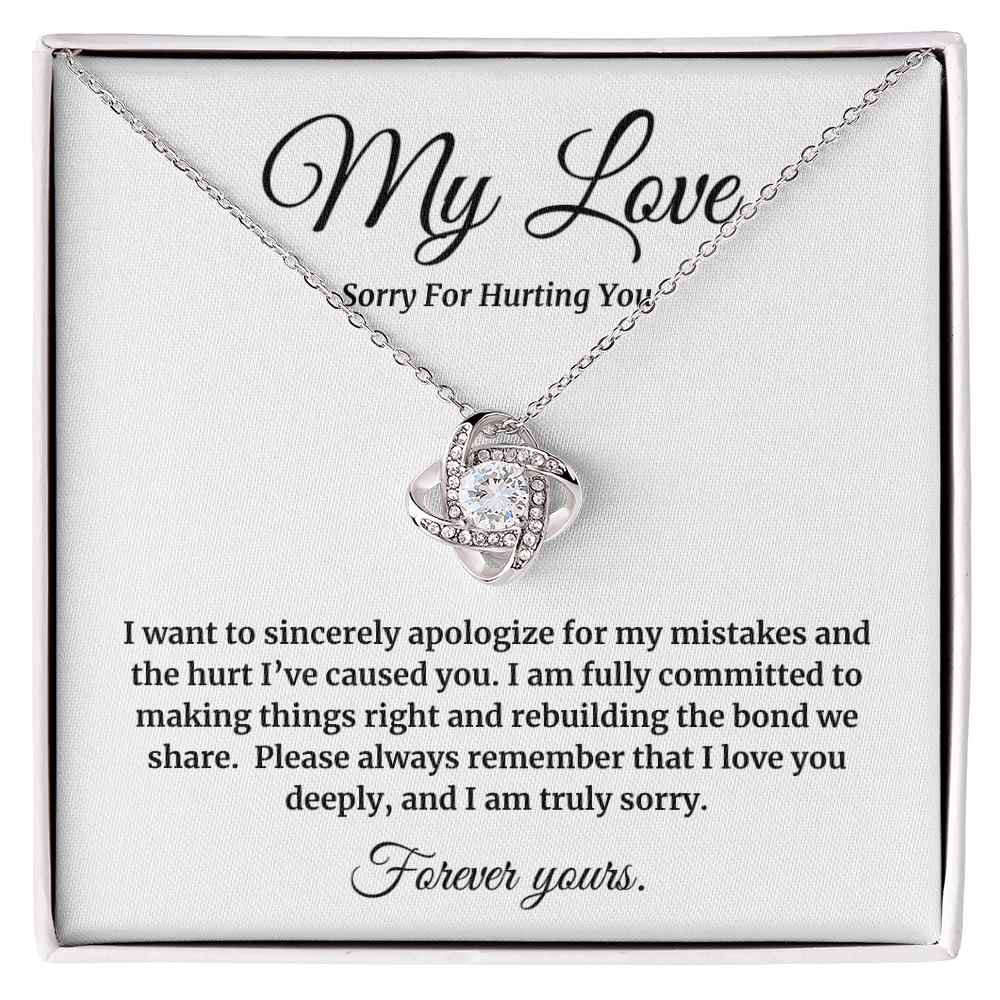My Love | Sorry for Hurting You | Love Knot Neclace