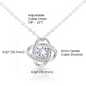Mom - You're The World - Love Knot Necklace From Daughter