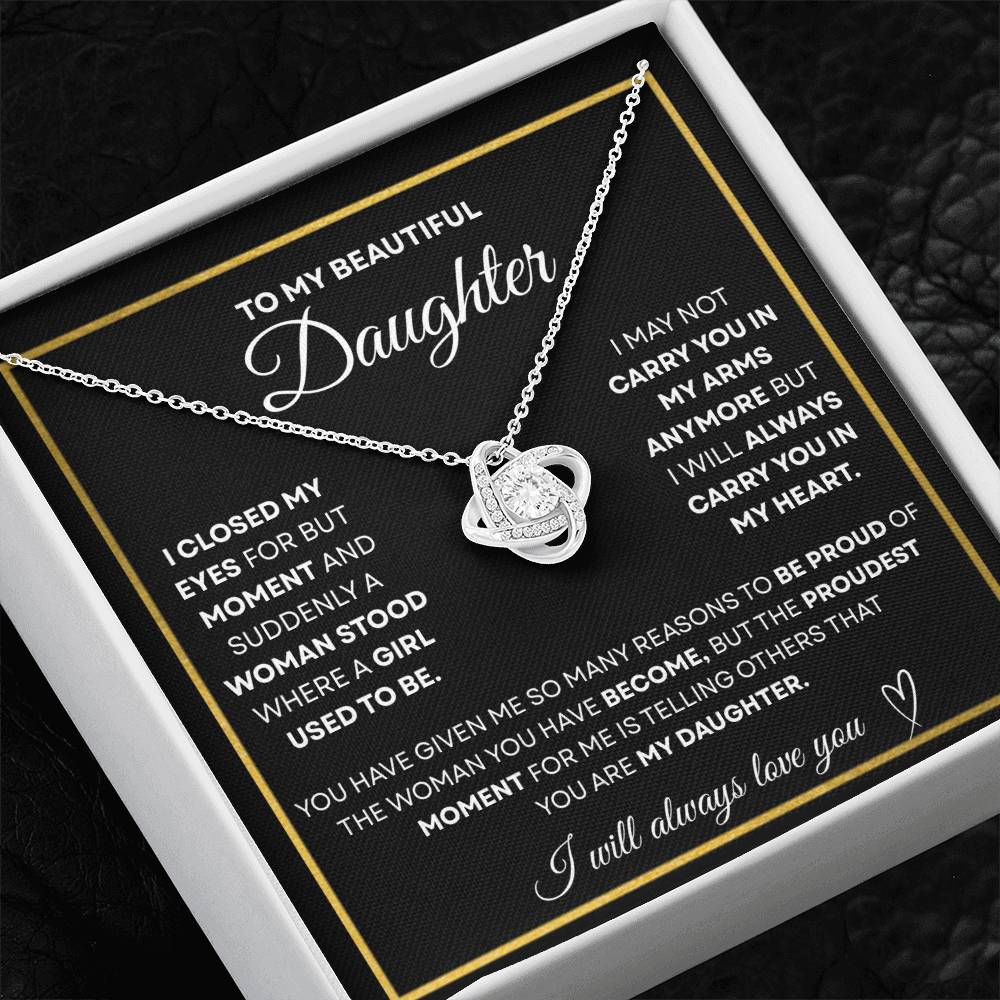 To My Beautiful Daughter | Forever in My Heart Necklace