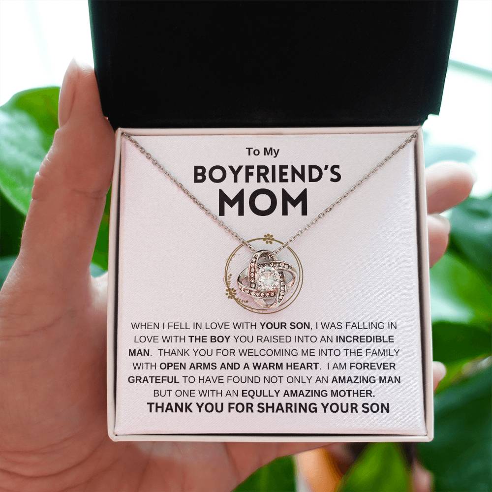 To My Boyfriend's Mom | Love Knot Necklace | Mother's Day Gift