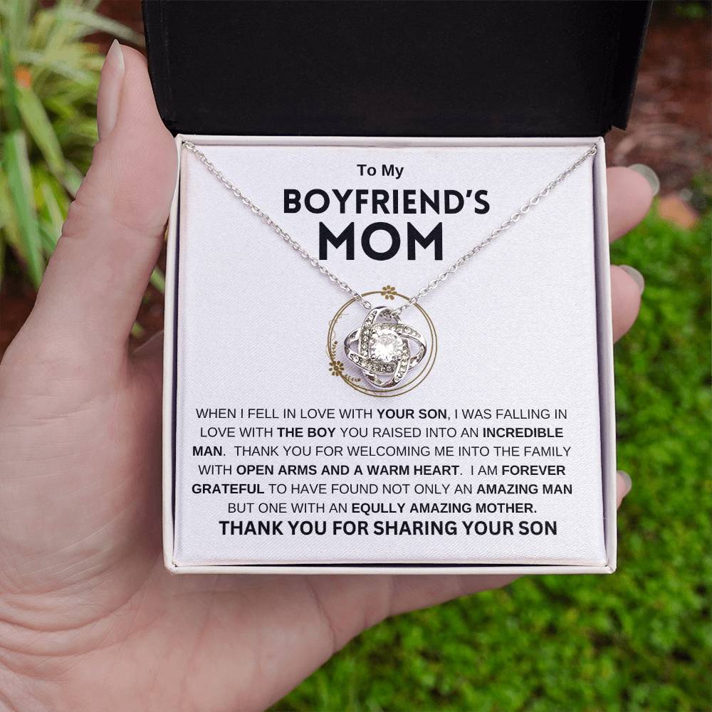 To My Boyfriend's Mom | Love Knot Necklace | Mother's Day Gift