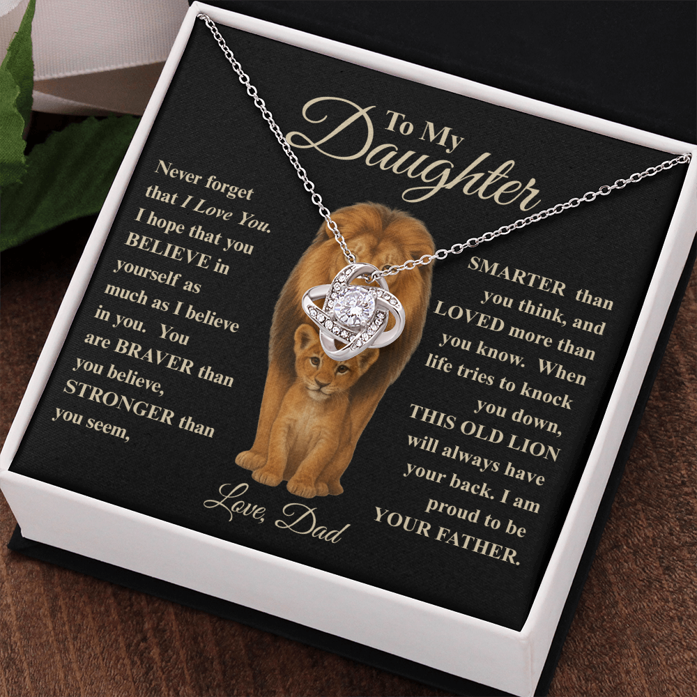 To My Daughter | This Old Lion Necklace, A Heartfelt Gift from Dad