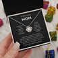 Mom - You're The World - Love Knot Necklace From Daughter