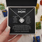 Mom - You're The World - Love Knot Necklace From Daughter