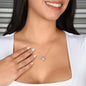 Mom - You're The World - Love Knot Necklace From Daughter