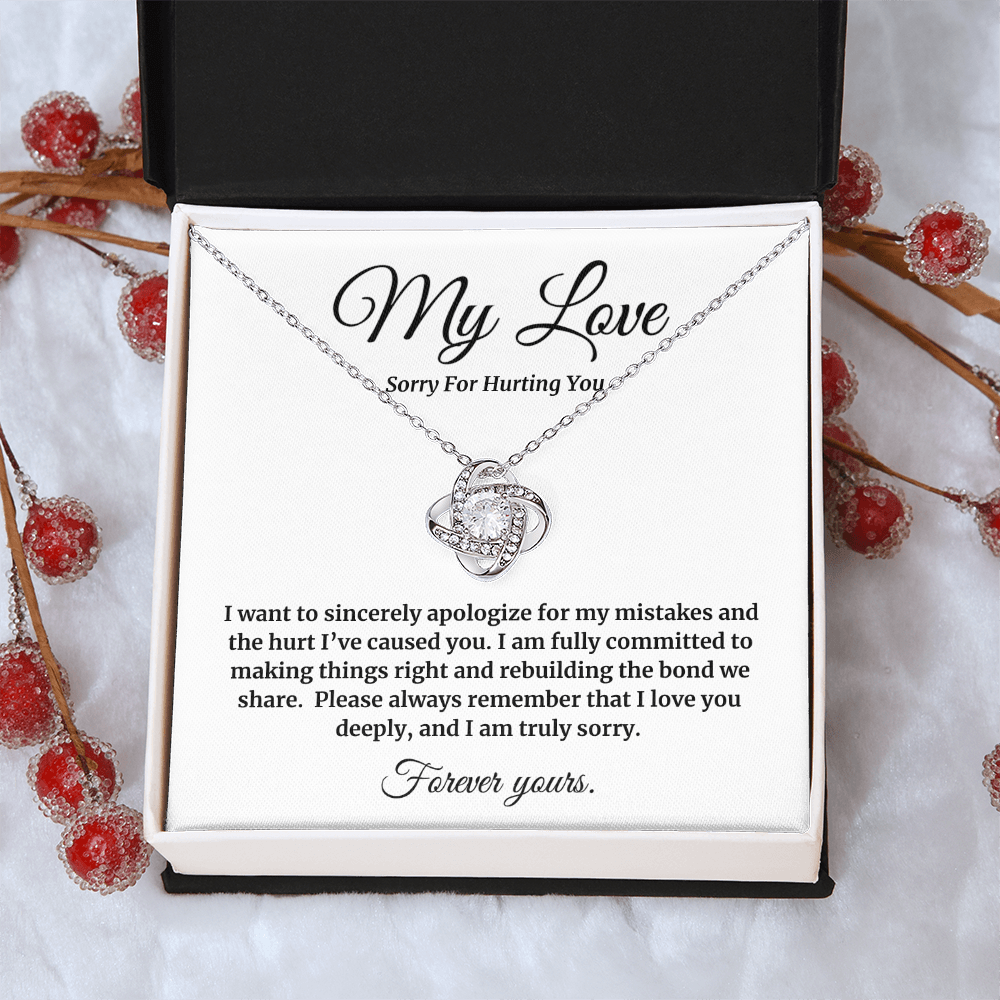 My Love | Sorry for Hurting You | Love Knot Neclace