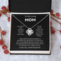 Mom - You're The World - Love Knot Necklace From Daughter