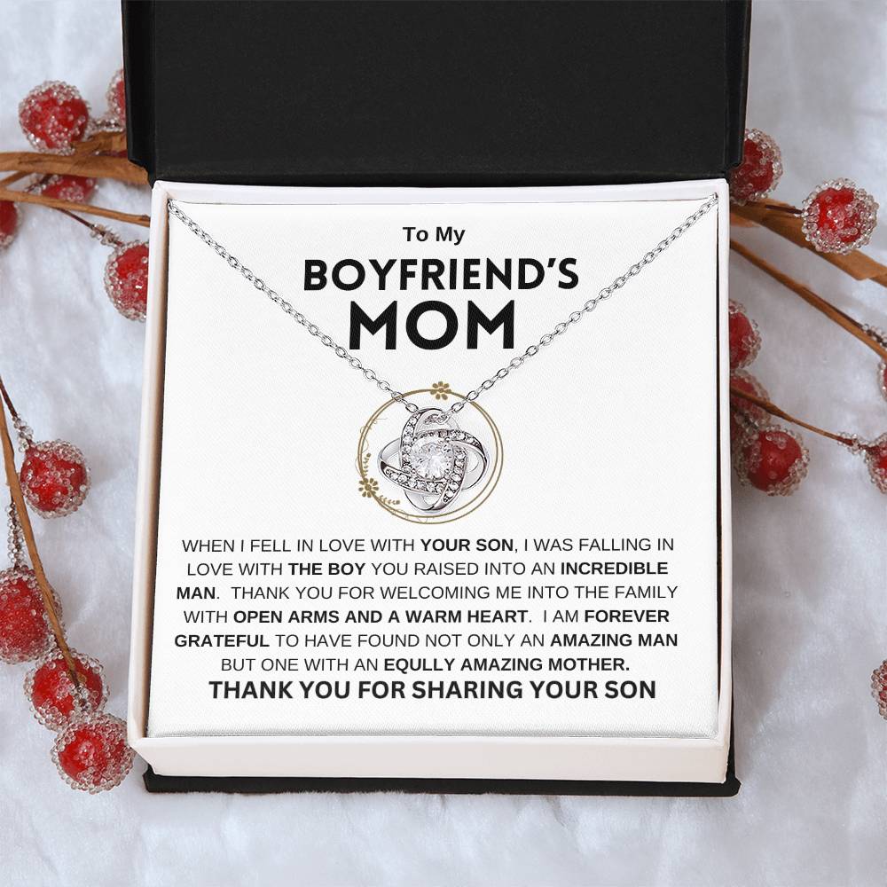To My Boyfriend's Mom | Love Knot Necklace | Mother's Day Gift