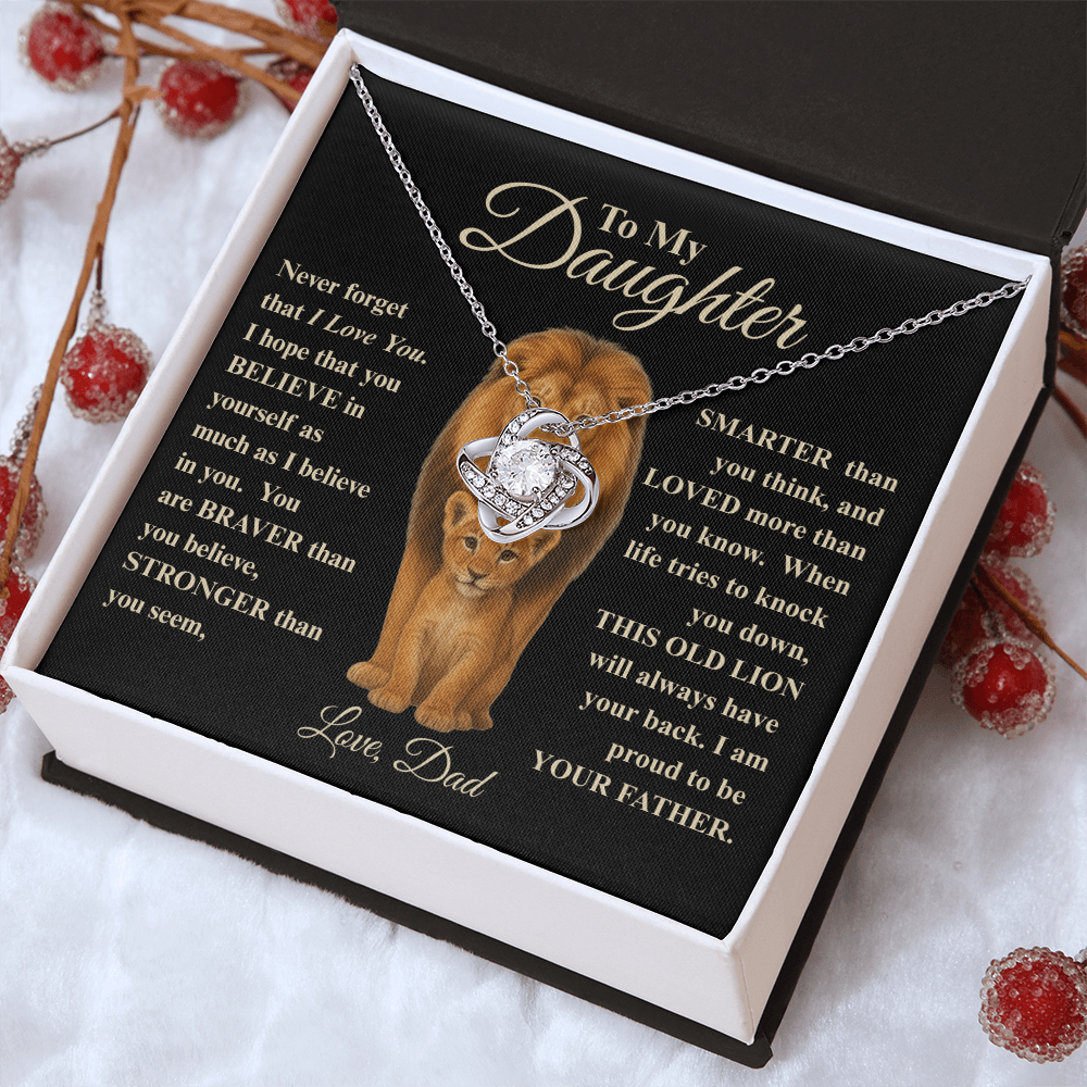 To My Daughter | This Old Lion Necklace, A Heartfelt Gift from Dad