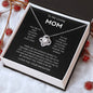 Mom - You're The World - Love Knot Necklace From Daughter