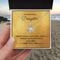 To My Amazing Daughter | Together Forever, Never Apart | Love Knot Necklace