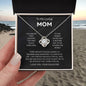 Mom - You're The World - Love Knot Necklace From Daughter