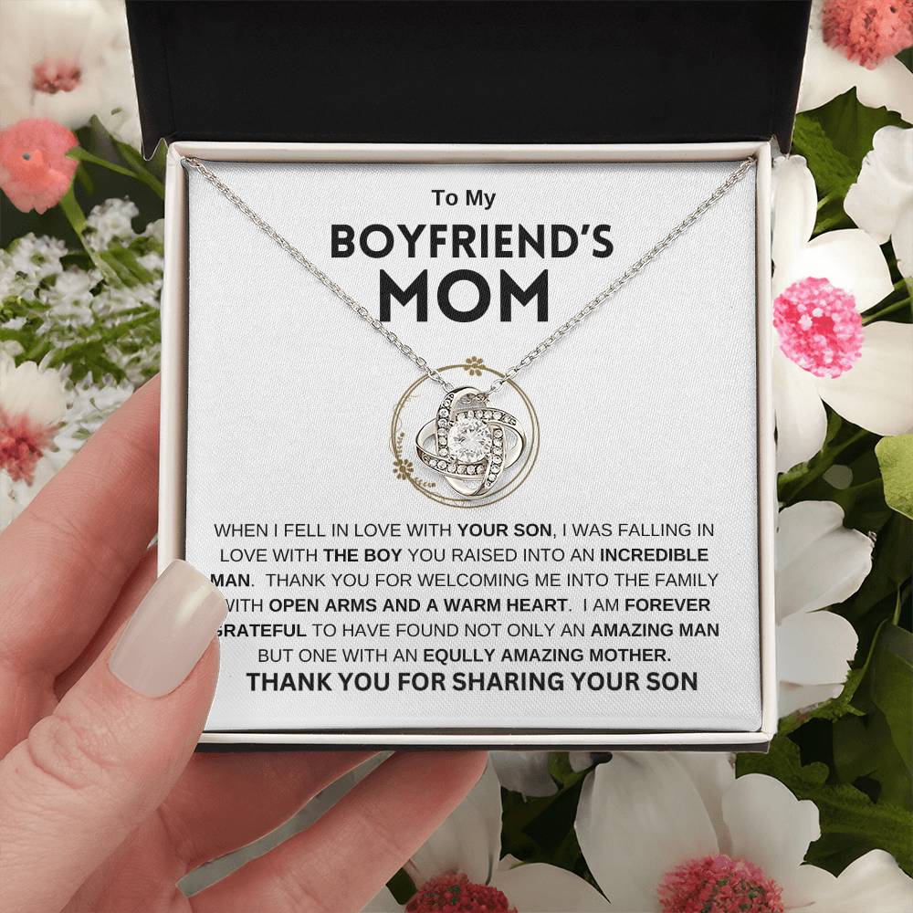 To My Boyfriend's Mom | Love Knot Necklace | Mother's Day Gift