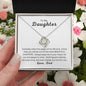 For My Daughter | Most Beautiful Chapter | Love Knot Necklace From Dad