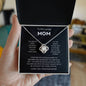 Mom - You're The World - Love Knot Necklace From Daughter