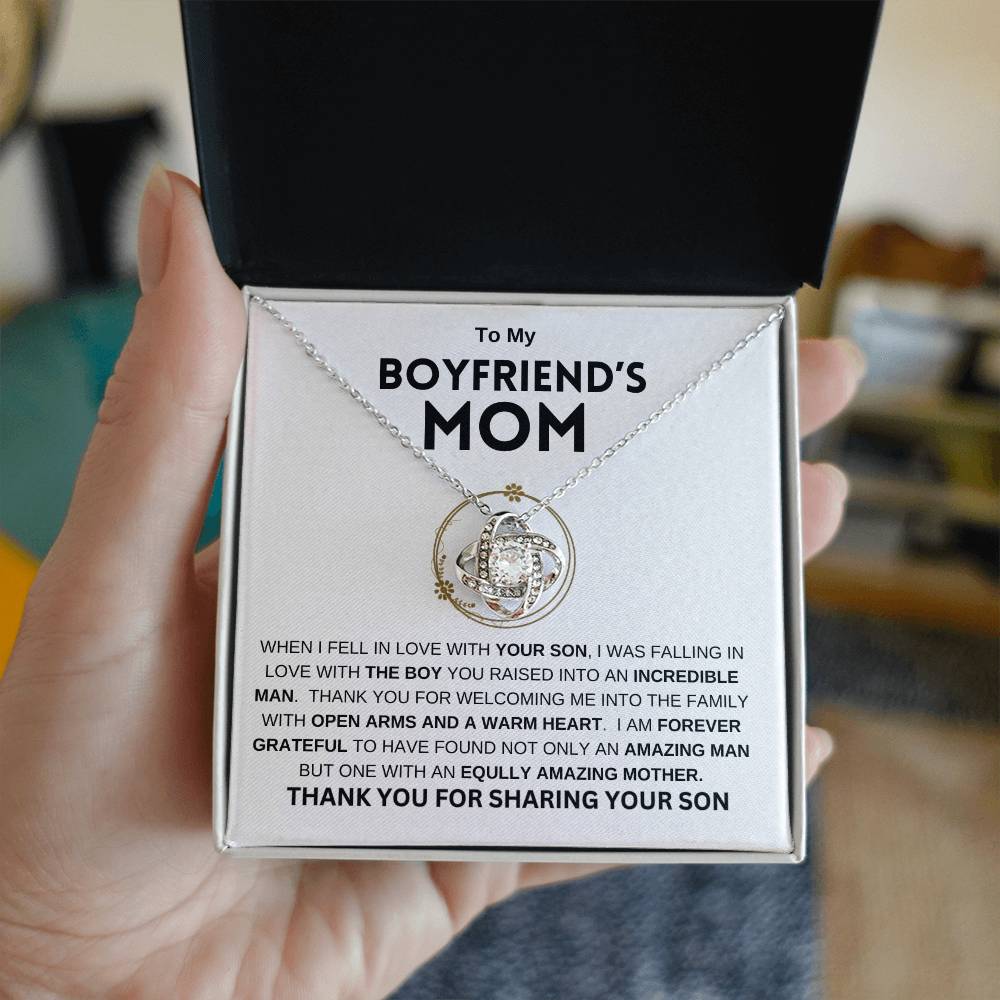 To My Boyfriend's Mom | Love Knot Necklace | Mother's Day Gift