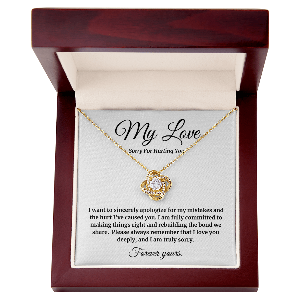 My Love | Sorry for Hurting You | Love Knot Neclace