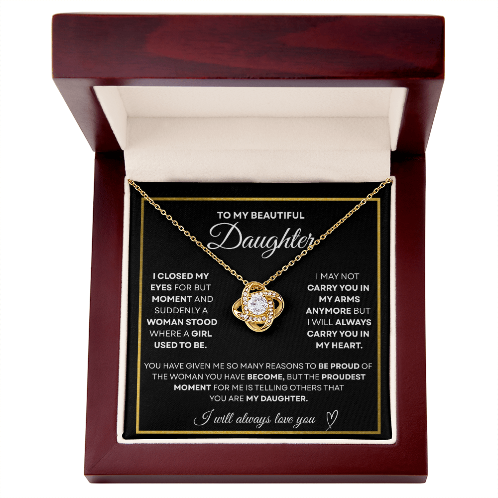 To My Beautiful Daughter | Forever in My Heart Necklace