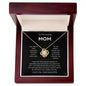 Mom - You're The World - Love Knot Necklace From Daughter