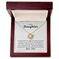 For My Daughter | Most Beautiful Chapter | Love Knot Necklace From Dad