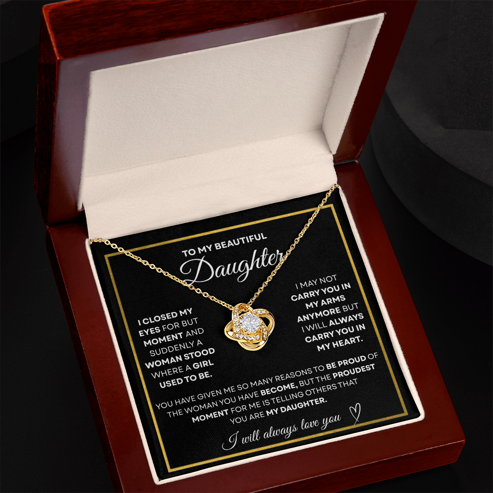 To My Beautiful Daughter | Forever in My Heart Necklace