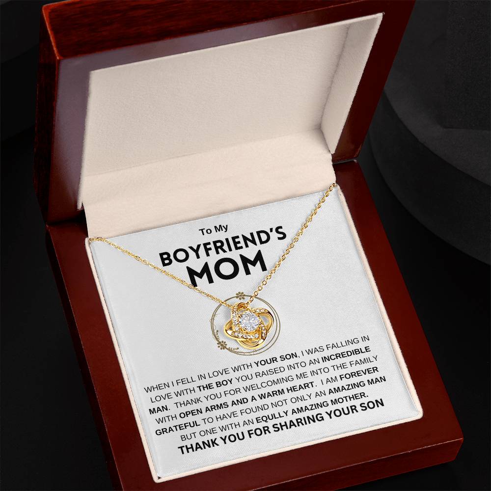 To My Boyfriend's Mom | Love Knot Necklace | Mother's Day Gift