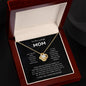 Mom - You're The World - Love Knot Necklace From Daughter