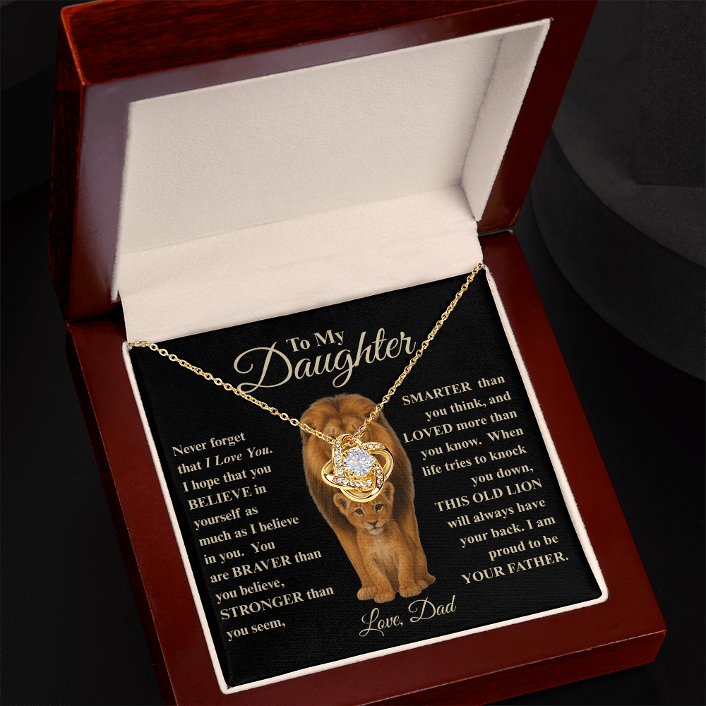 To My Daughter | This Old Lion Necklace, A Heartfelt Gift from Dad