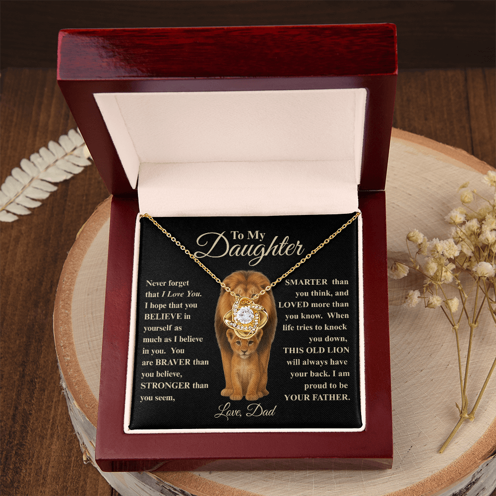 To My Daughter | This Old Lion Necklace, A Heartfelt Gift from Dad