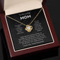 Mom - You're The World - Love Knot Necklace From Daughter