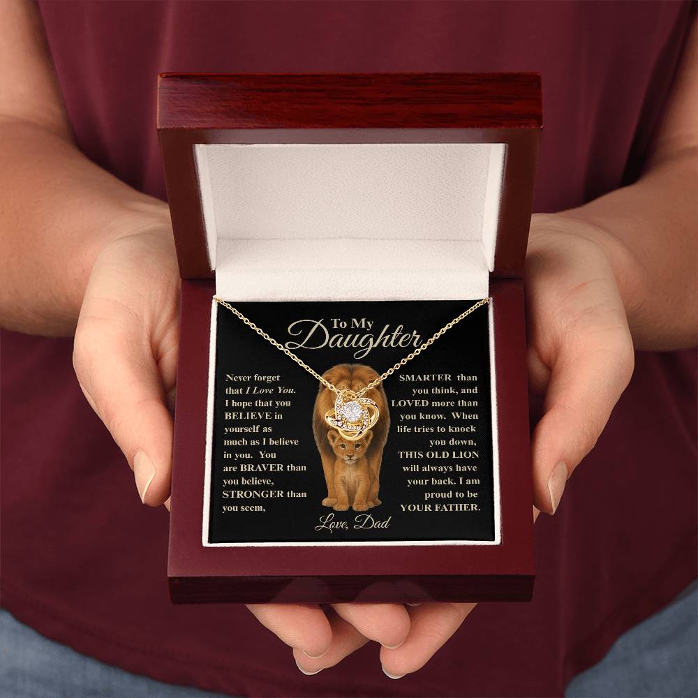 To My Daughter | This Old Lion Necklace, A Heartfelt Gift from Dad
