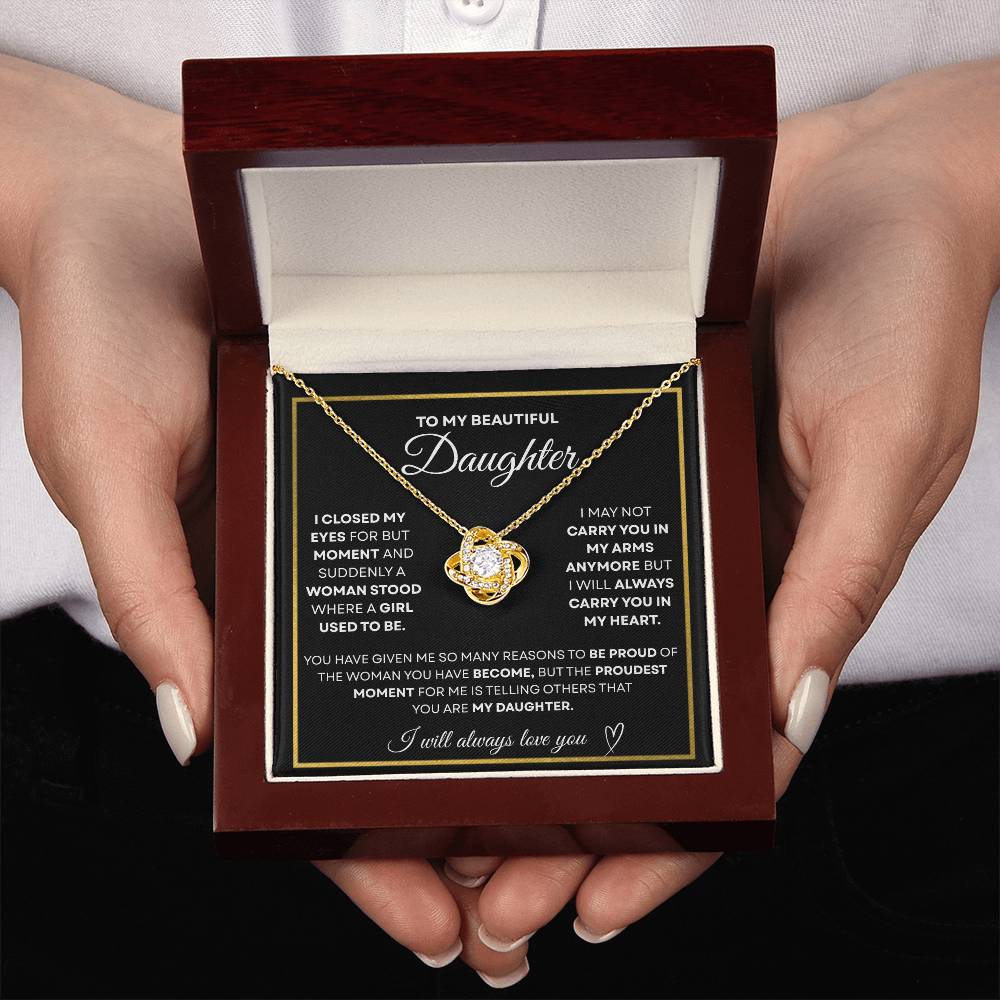 To My Beautiful Daughter | Forever in My Heart Necklace