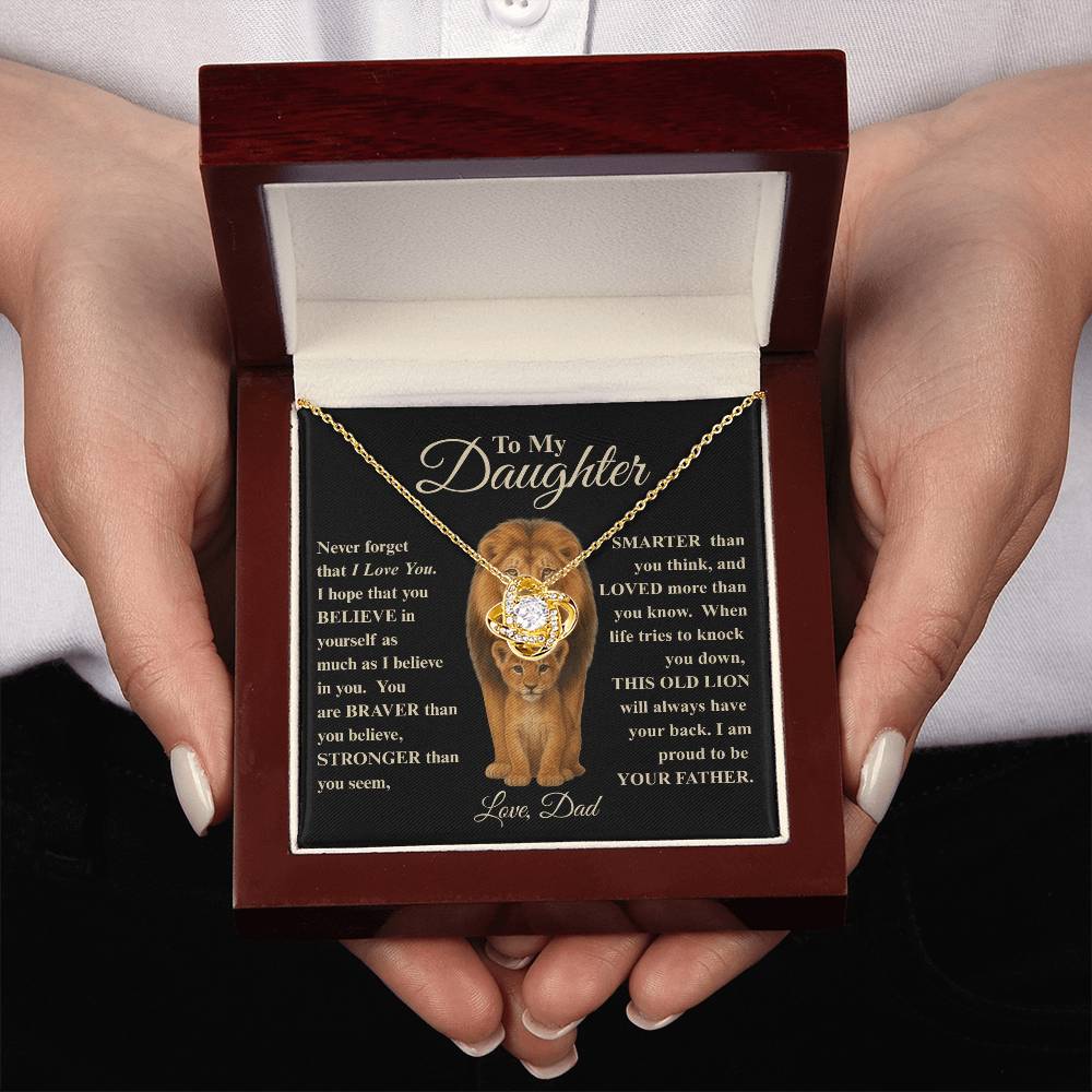 To My Daughter | This Old Lion Necklace, A Heartfelt Gift from Dad