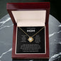 Mom - You're The World - Love Knot Necklace From Daughter