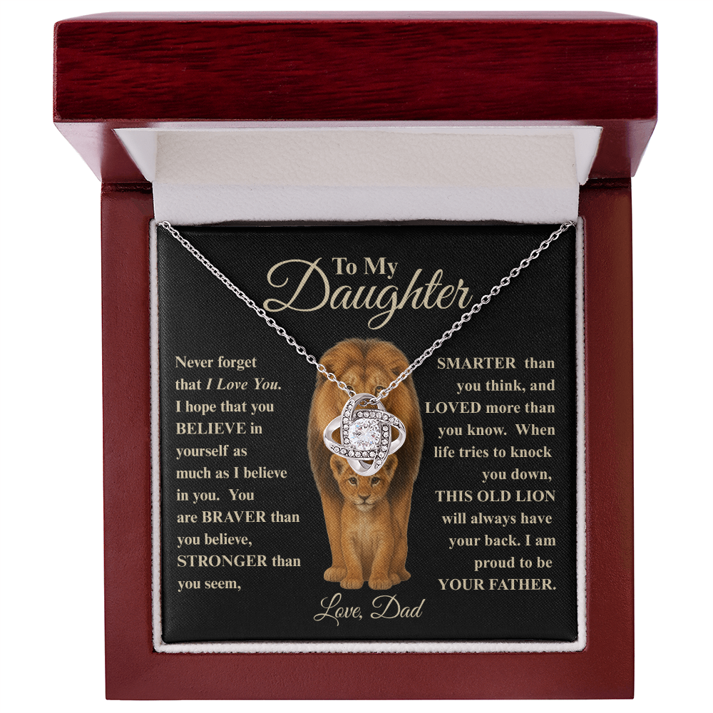 To My Daughter | This Old Lion Necklace, A Heartfelt Gift from Dad