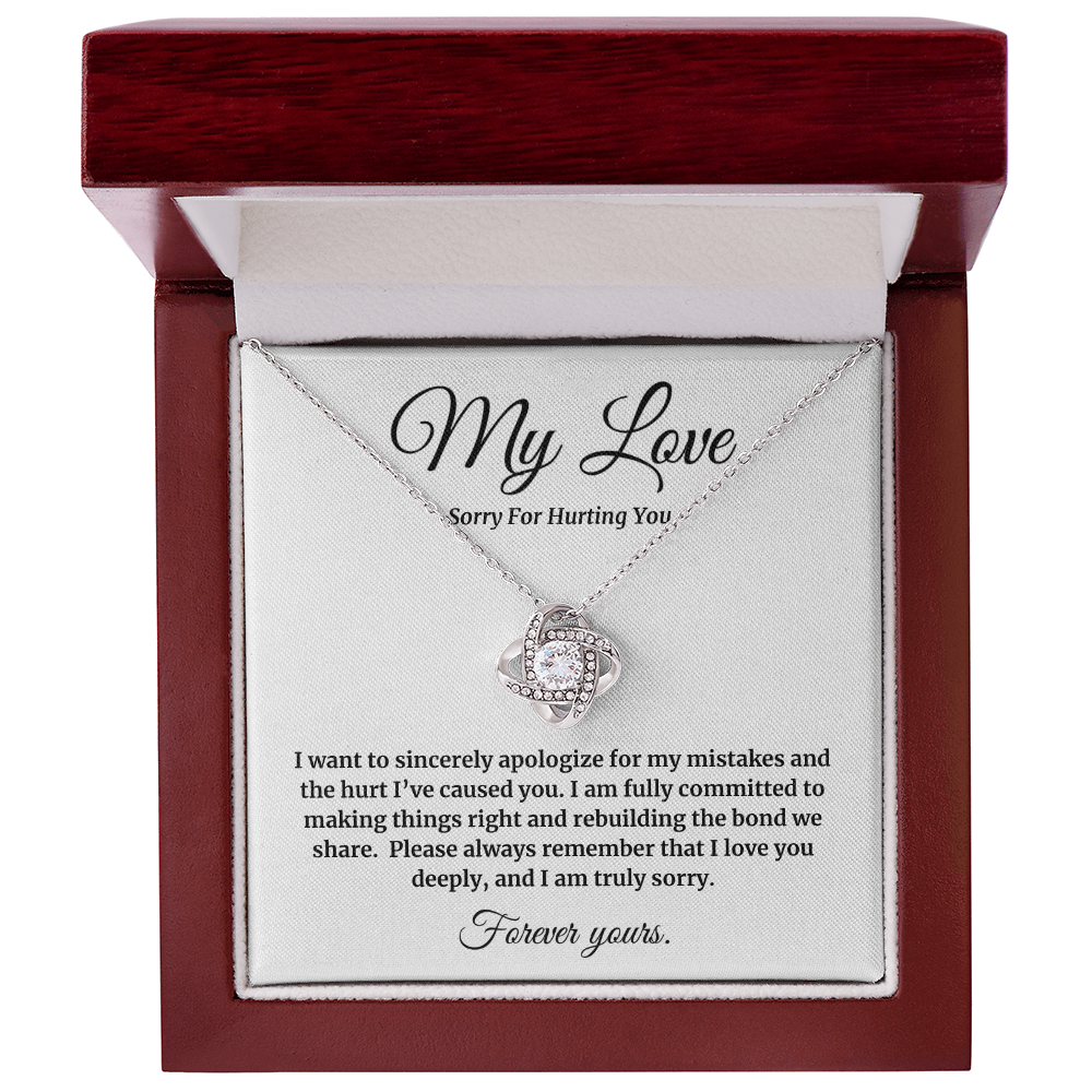 My Love | Sorry for Hurting You | Love Knot Neclace