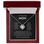 Mom - You're The World - Love Knot Necklace From Daughter