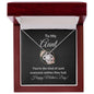 To My Aunt | Happy Mother's Day | Love Knot Necklace