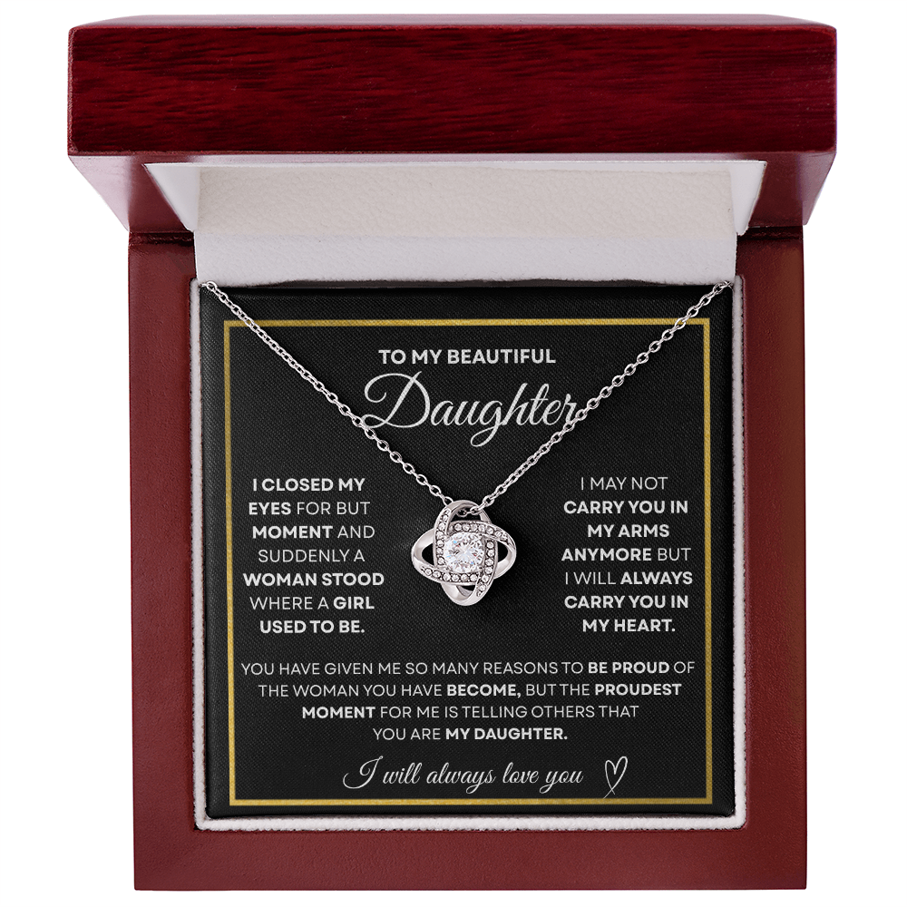 To My Beautiful Daughter | Forever in My Heart Necklace