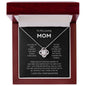 Mom - You're The World - Love Knot Necklace From Daughter