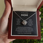 Mom - You're The World - Love Knot Necklace From Daughter