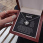 Mom - You're The World - Love Knot Necklace From Daughter