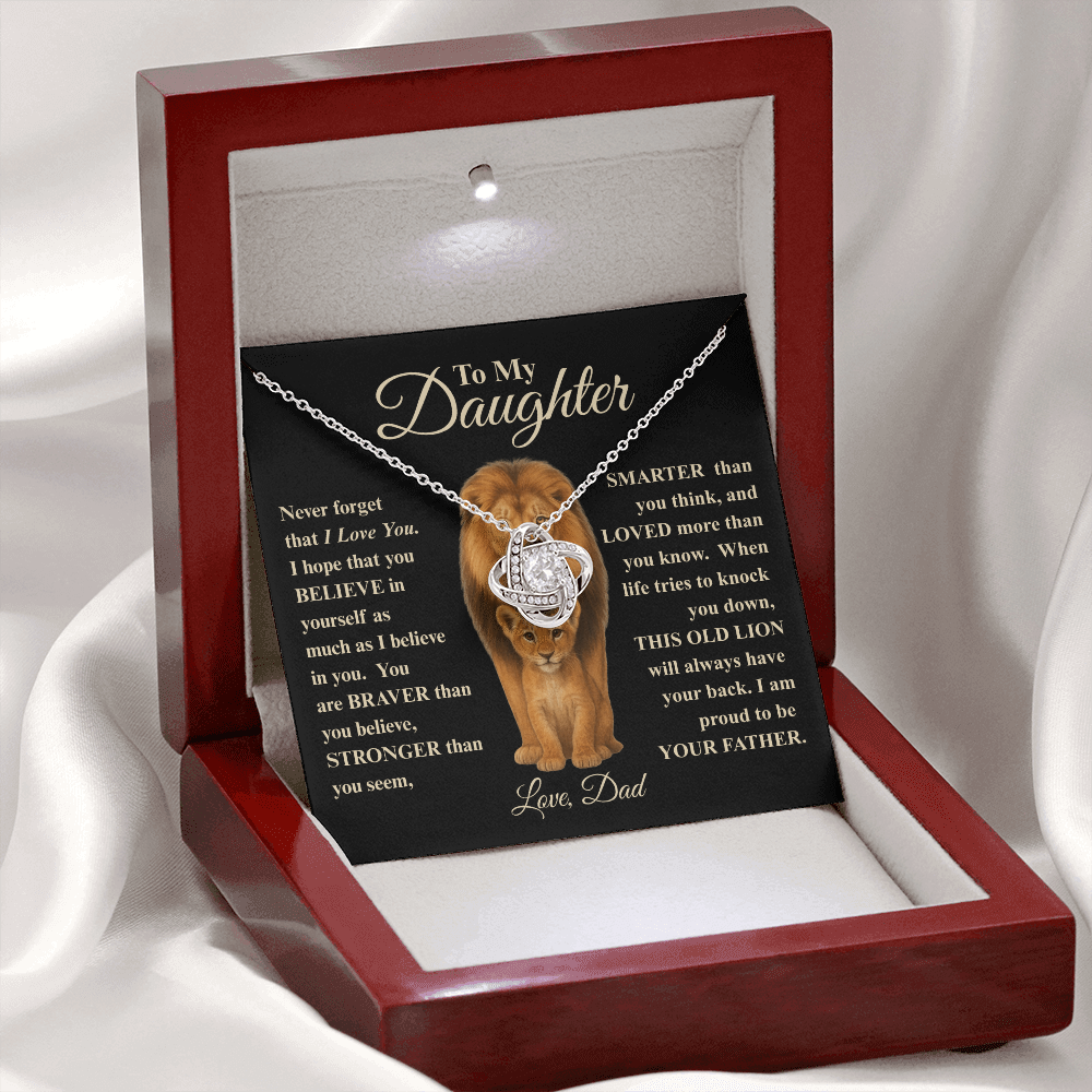 To My Daughter | This Old Lion Necklace, A Heartfelt Gift from Dad